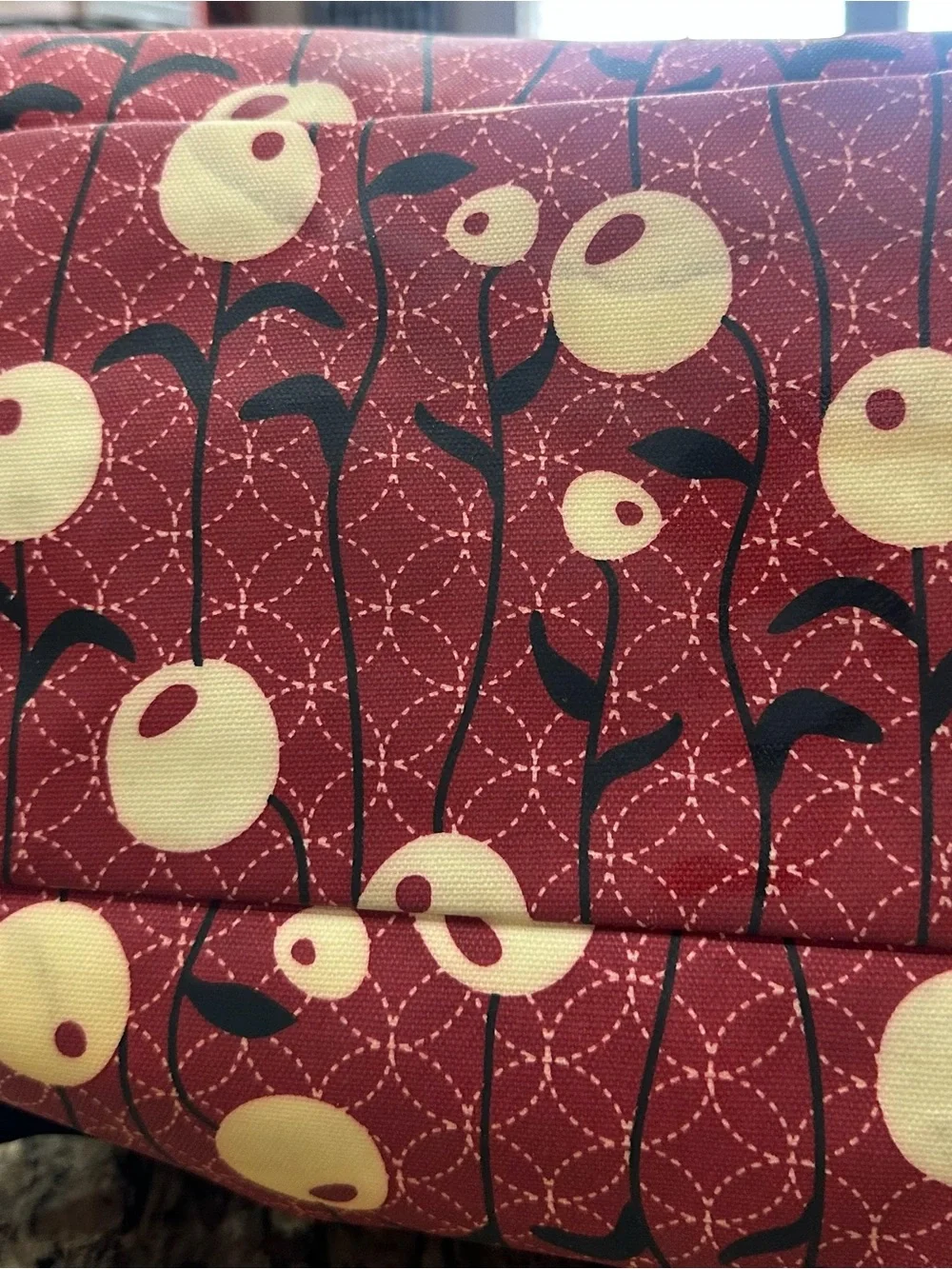 Petunia Pickle Bottom Red Floral Diaper Bag